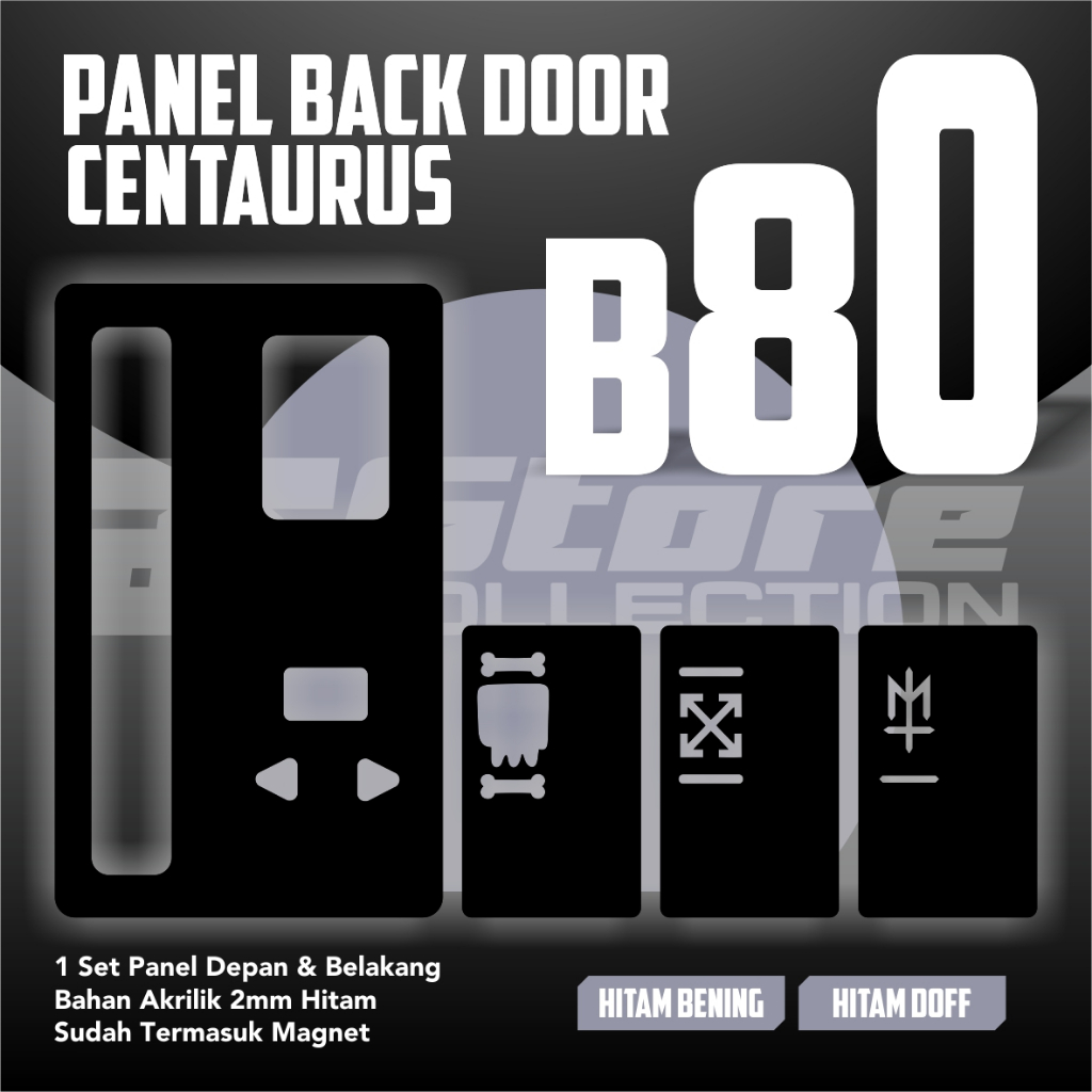 Panel Backdoor B80 Akrilik warna Arstore Collections