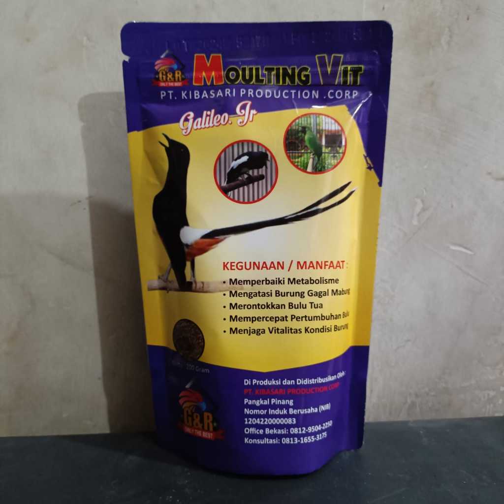 VOER G&R MOULTING VIT VOER GNR MOULTING VIT VOER MABUNG BURUNG KICAU MURAI CENDET C IJO