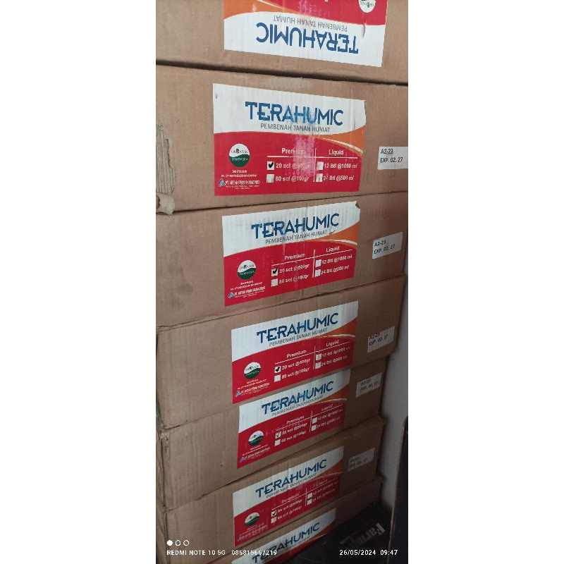 Terahumic anti layu tanaman tembakhau