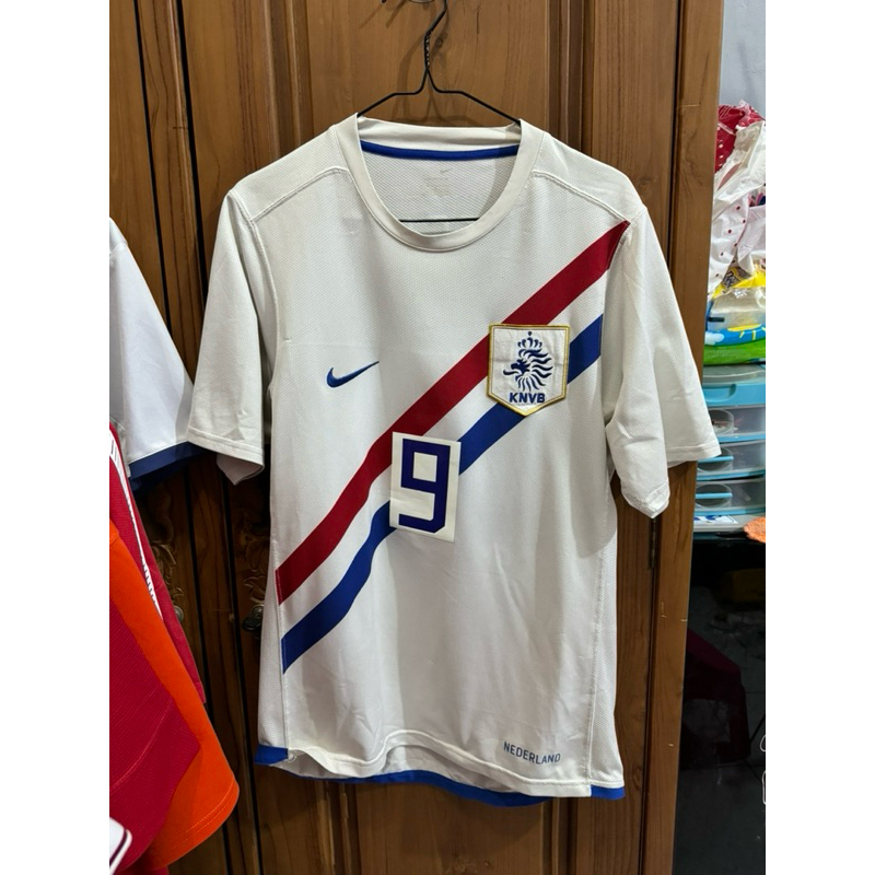 Jersey Belanda (Netherland) Away 2006 Original Size S (52x71) Nameset Remake