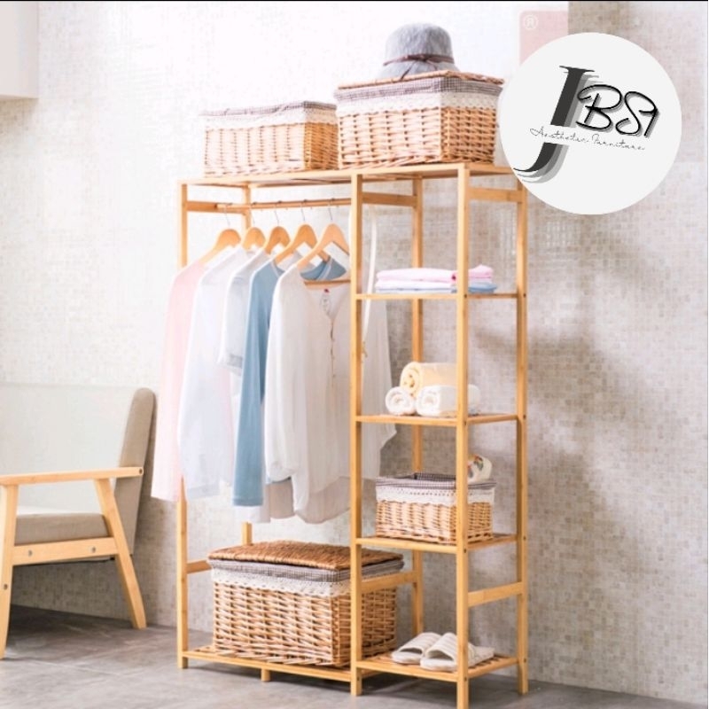 RAK GANTUNG/ RAK KAYU MULTIFUNGSI/RAK BUNGA