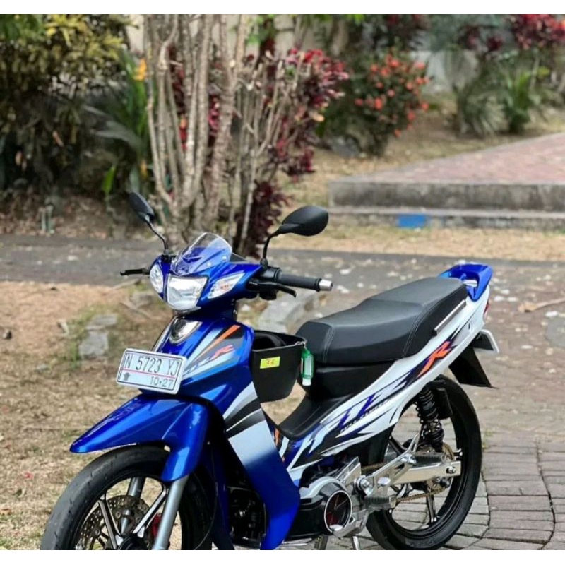 STRIPING FIZR 2004 CUSTOM BIRU PUTIH VARIASI