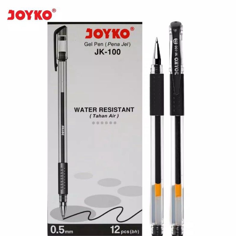 

Untuk Anda 12pc Gel Pen Pulpen Pena Joyko JK1 Black 5 mmpen Joyko