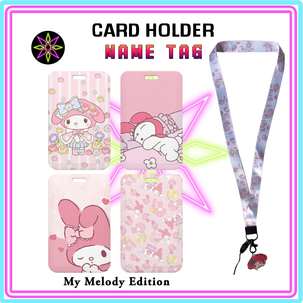 

Hikari Print ID Card Holder + Lanyard My Melody Edition Nametag DenganTali Card Holder Tempat Kartu My Melody Tali