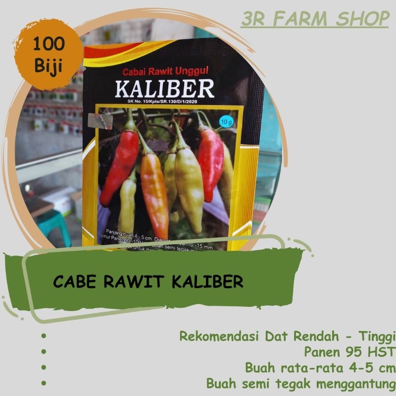 Benih Cabe Rawit Unggul KALIBER repack 100 Biji
