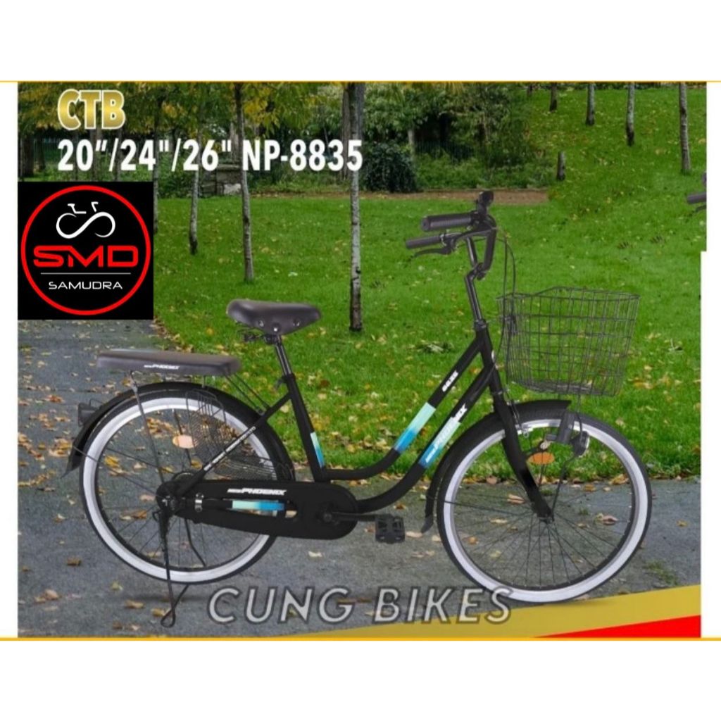 Sepeda Anak Mini Keranjang 24 Inch Merk Phoenix NP 8835 Murah BDG