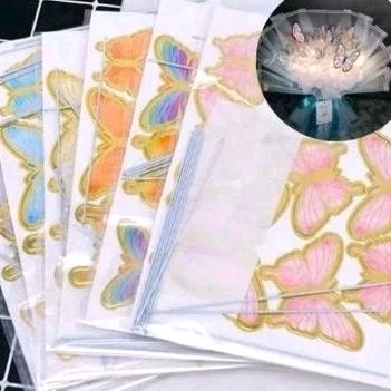 TOPPER KUPU UNTUK BUKET/HIASAN KUE TART