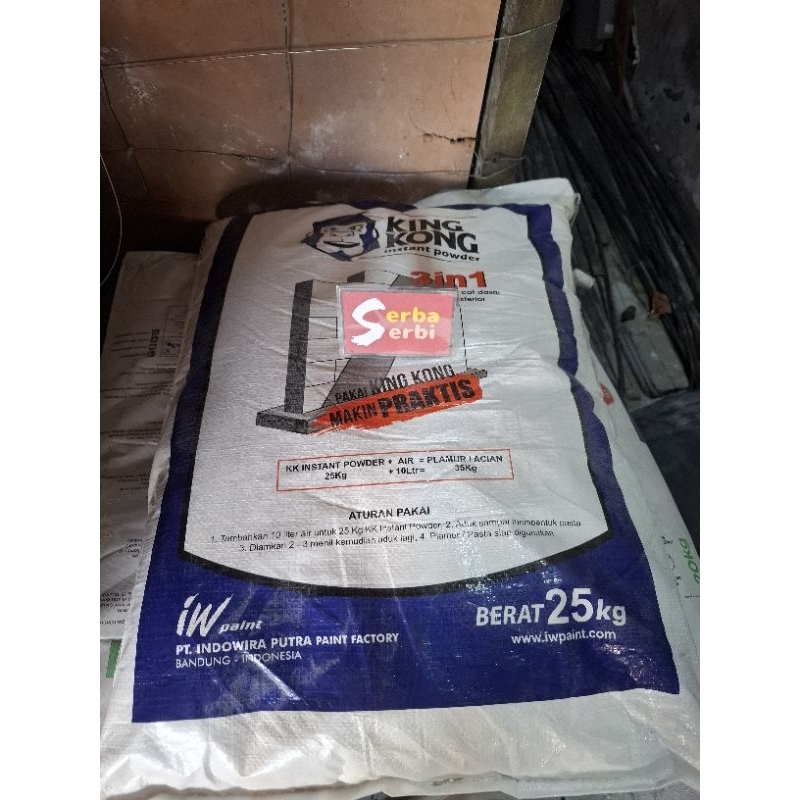 {/SAK 25KG KINGKONG SEMEN PUTIH}Acian 3in1 plamir instant