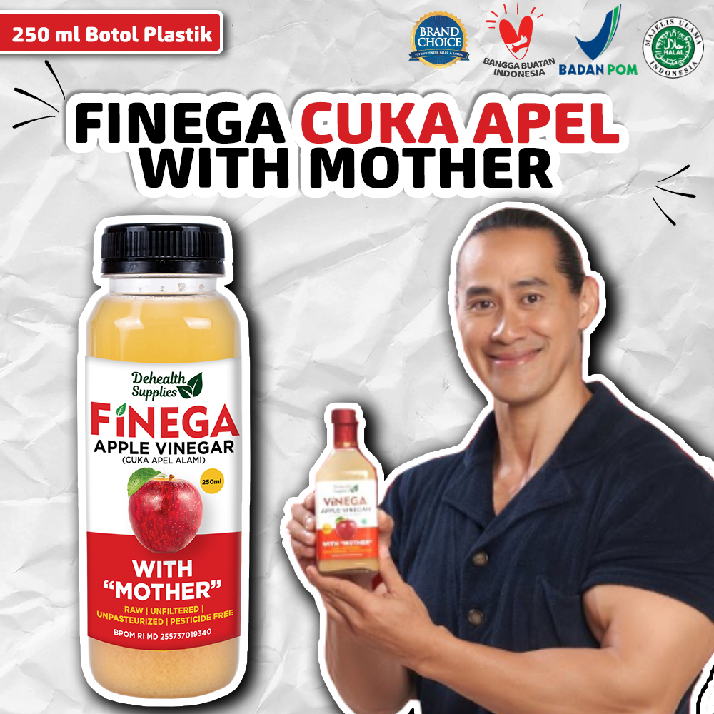 

Finega Cuka Apel 250 Ml Dehealth Supplies Plastik With Mother Vinega Apple Vinegar Cider Asli Raw