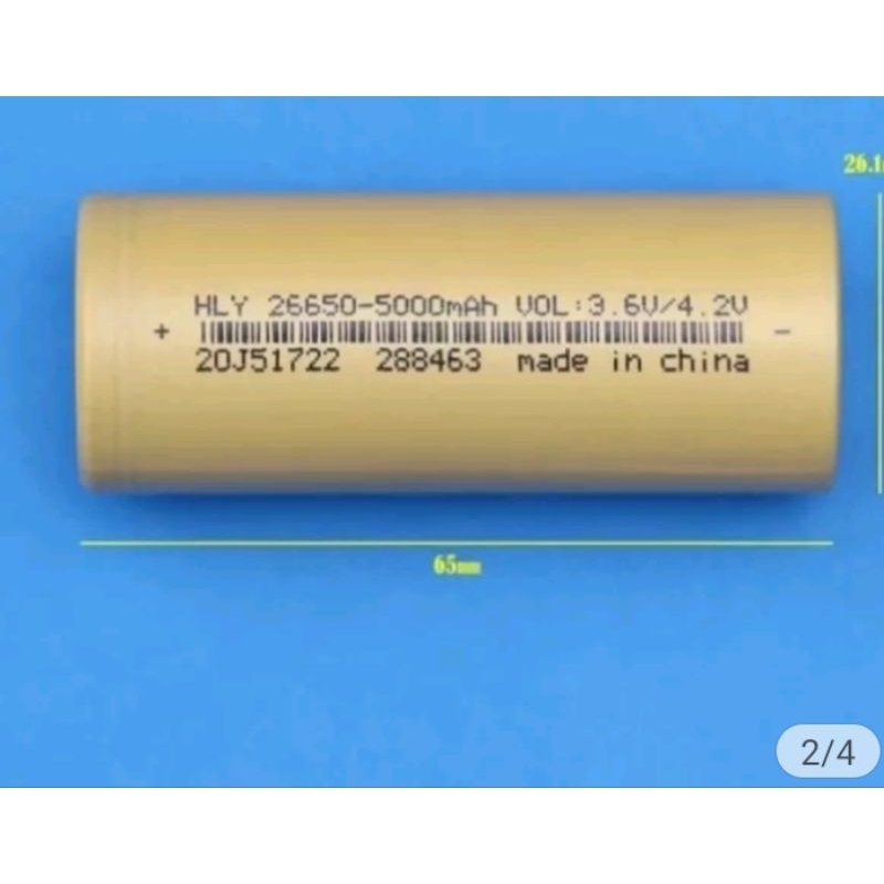 baterai 26650-5000mah senter LED batteray pack e-bike 5000mah hlyuy