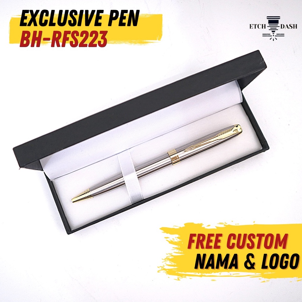 

Pulpen Eksklusif Souvenir Perusahaan Mewah Bisa Custom Nama Dan Logo Exclusive Pen BHRFS223 s P6O2