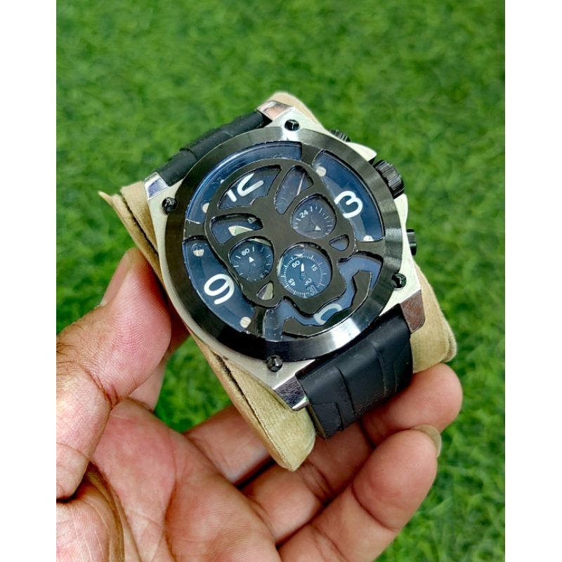 jam tangan expedition skull tengkorak second preloved