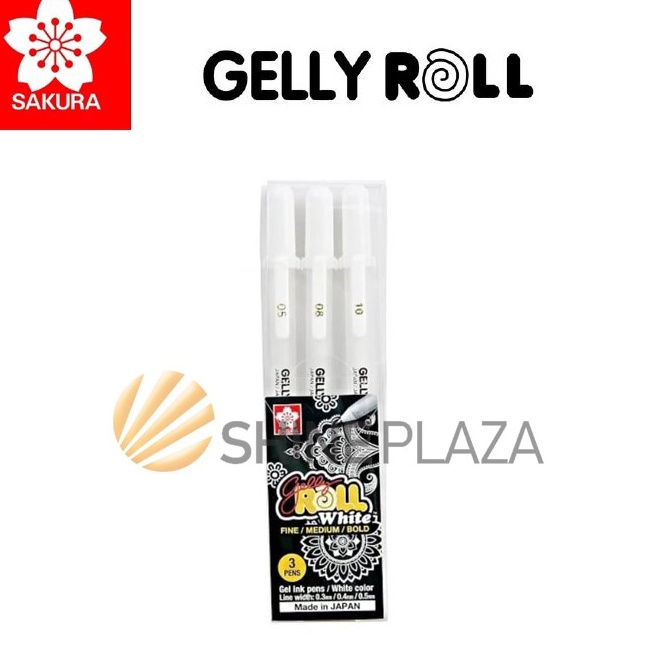 

Sakura Gelly Roll Classic White Gel Pen Set Pulpen Gel Putih Set b DS3