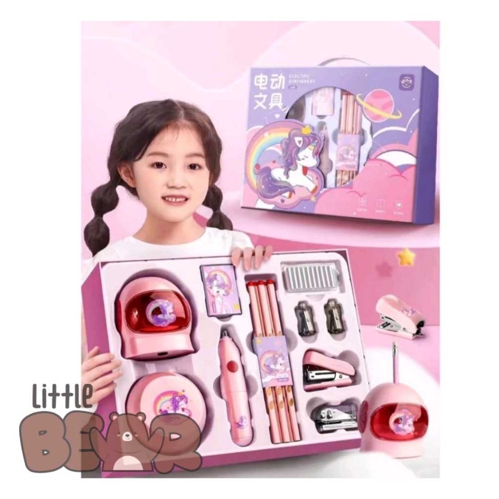 

SET ALAT TULIS ELEKTRIK RAUTAN PENGHAPUS VACUUM PENSIL 11 IN 1 ELECTRIC STATIONERY SET 7 IN 1 k P8X4