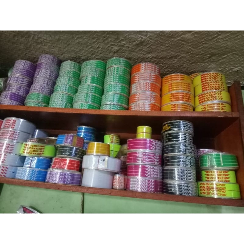 STICKER LIS  VELG MOTOR MATIC/MOTOR BEBEk /MOTOR  SPORT