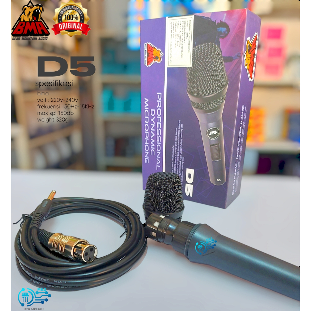 BMA Microphone Kabel BMA D5 dynamic Original