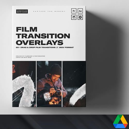 CMG Film Transition Overlays 4K format mov untuk editing video