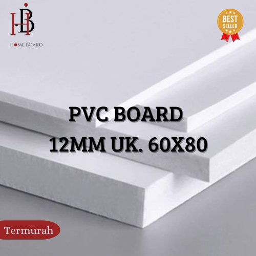 PVC Board 12mm Ukuran 60x80 | Custom PVC Foam Board Tebal 12mm | Bahan Maket Miniatur