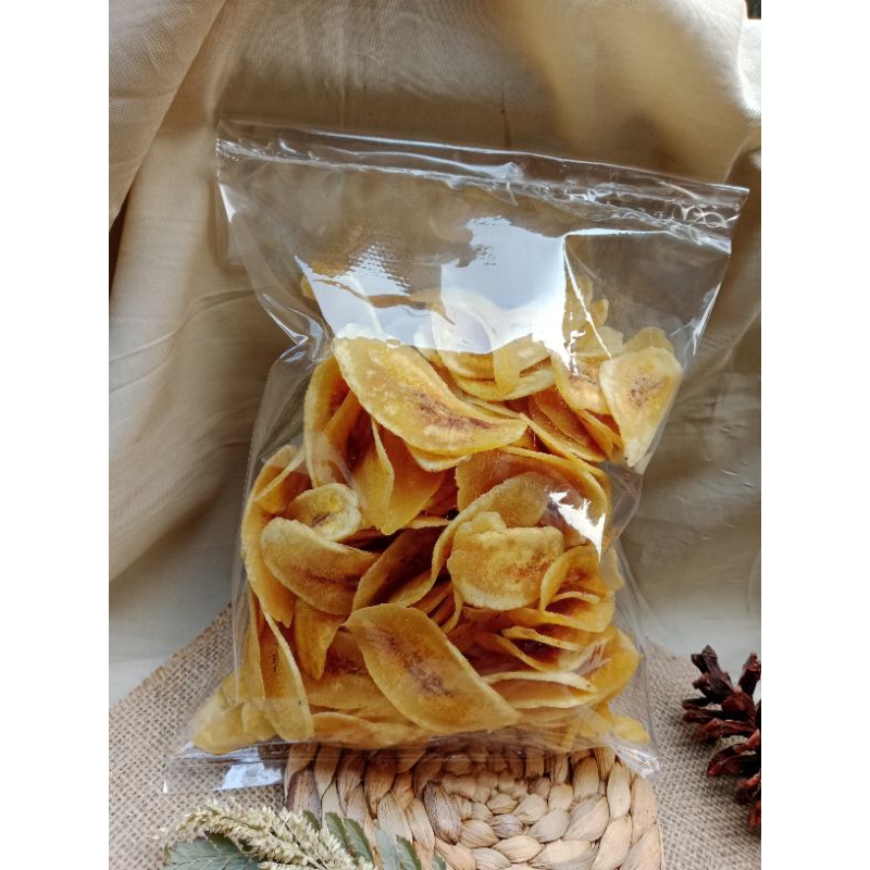 

Keripik pisang gurih kripik pisang kepok 500gr