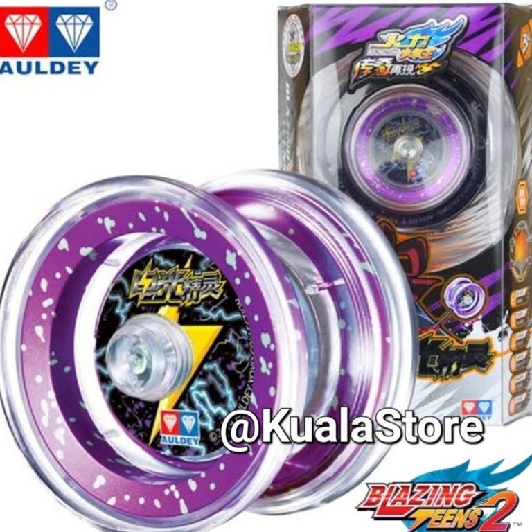 KODE J98F MAINAN YOYO AULDEY ORIGINAL BLAZING TEENS ELECTRIC WIZARD PROFESIONAL Flame Tiger Demon Yo