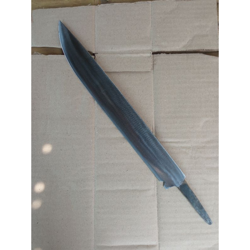 Bilah pisau sembelih, baja asli per, full baja