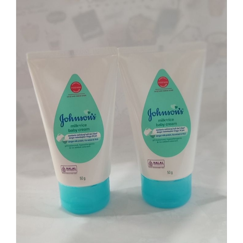 Johnson's Baby Cream Milk+Rice 50g