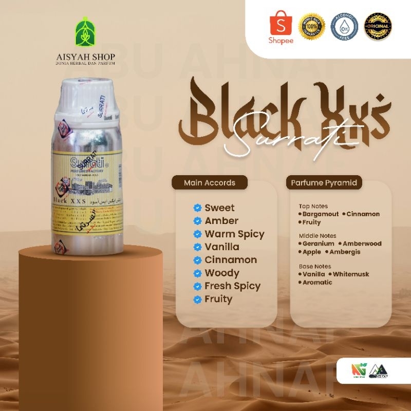 Parfum BLACK XXS 100ML By Surrati Original Made In Saudi