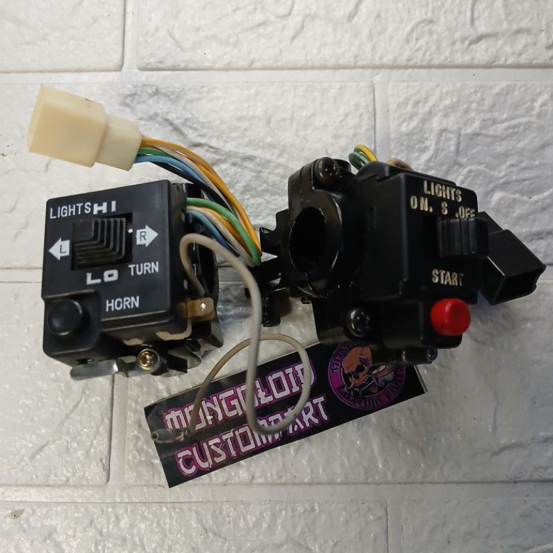 Holder saklar set kanan kiri Suzuki RC80 RC 80 nos