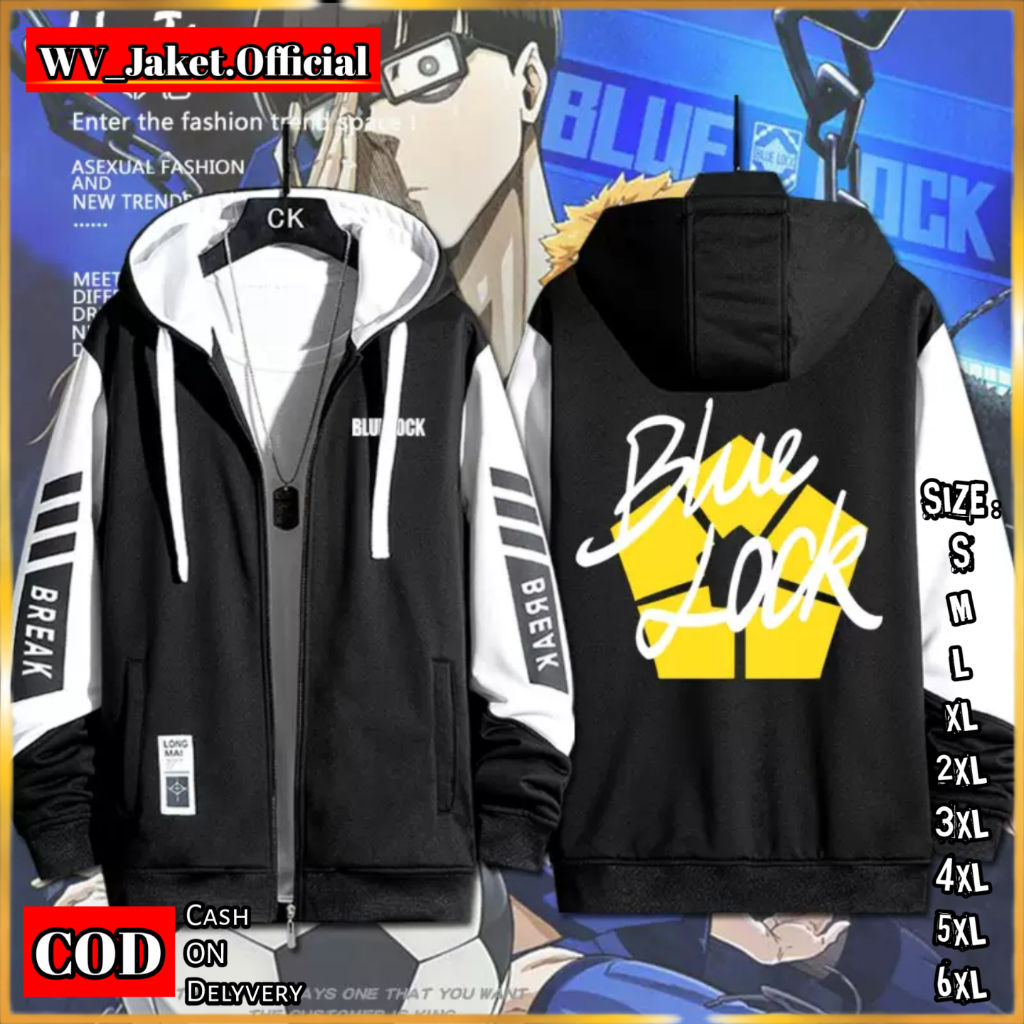 JAKET HOODIE ZIPPER EGO JINPACHI Jaret FLEECE OVERSIZE PRIA WANITA UNISEX S-6XL KOREAN FASHION STYLE