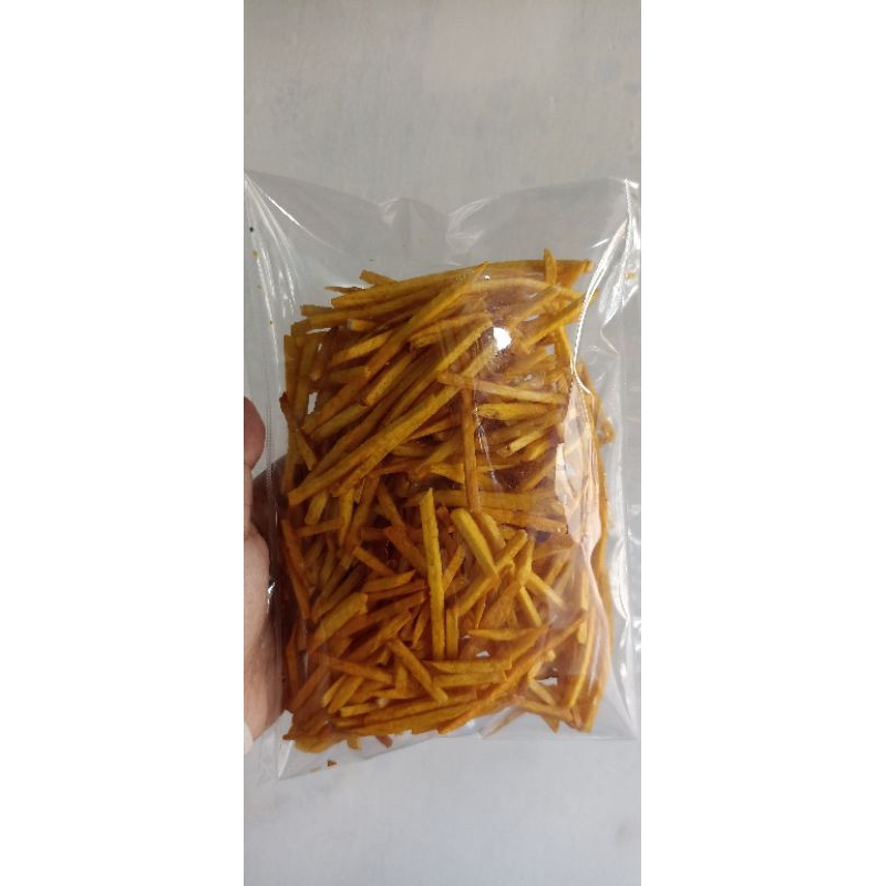 

KERIPIK STIK TALAS KOREK API 150 GRAM