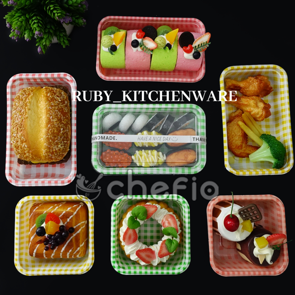 Mika Korea Cake Box Dessert Kotak Kue Donat Roti Bento Lunch Hampers