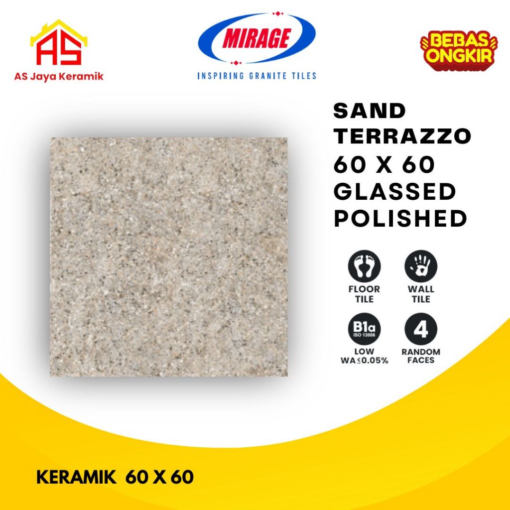 Granit dove / carpot 60 x 60 Sand Terrazzo I Mirage