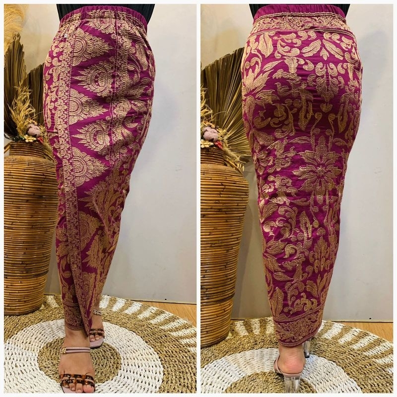 Kamen jadi Bordir motif Metalik by creative kebaya bali bahan katun stret cocok untuk di pakai sehar