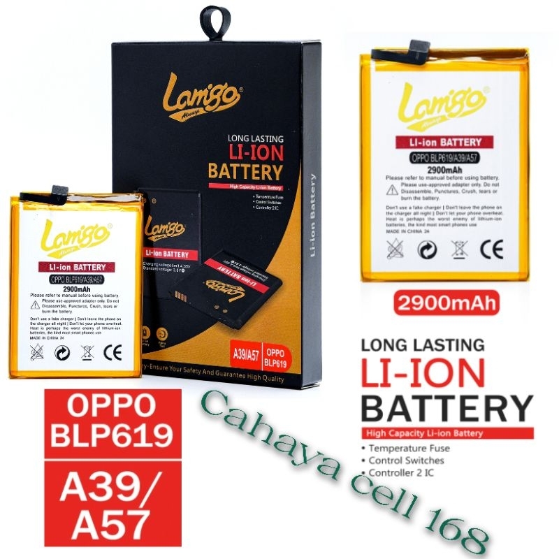 BATERAI LAMIGO BLP 619/A39/A37 DOUBLE POWER DUAL IC oppo