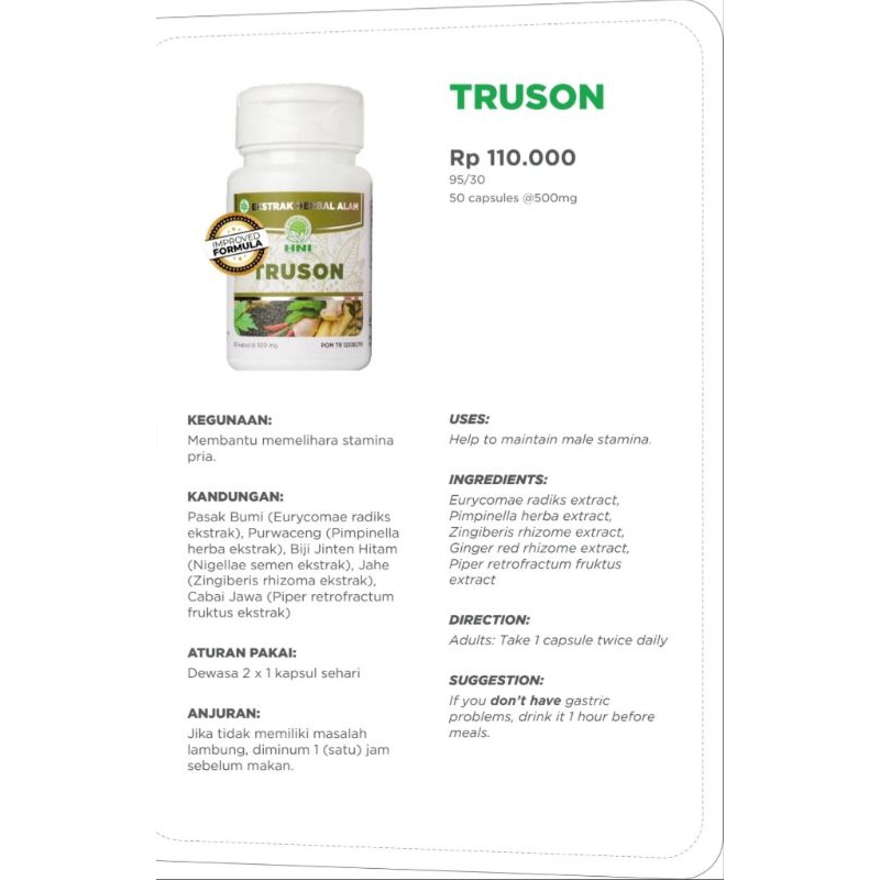 Truson Original HNI