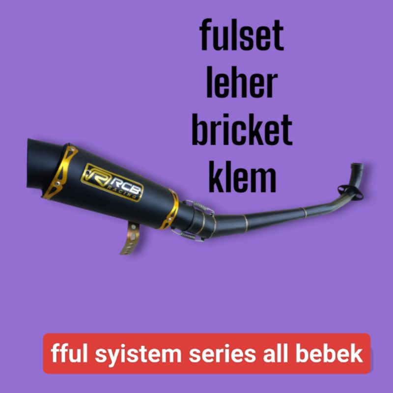 knalpot racing biasa rcb terbaru terlaris termurah bebek Gren/Supra 110/Supra fit/Supra fit