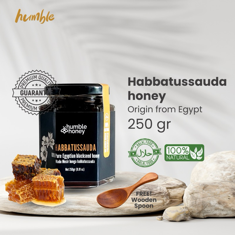 

MADU MURNI IMPORT PREMIUM HABBATUSSAUDA 250GR -- HUMBLE HONEY