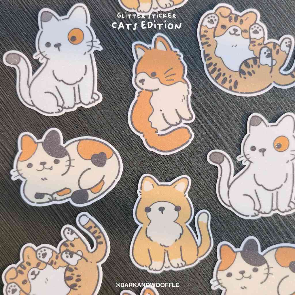 

Bark and Wooffle Cat Collections – Glitter Sticker
