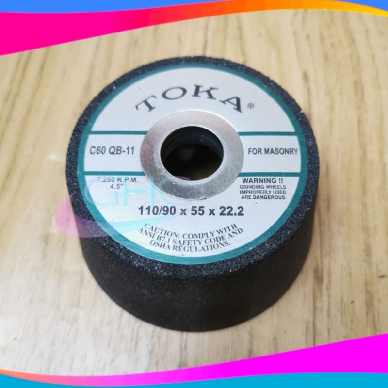 Batu Gerinda Mangkok Asah 4 inch Grit 60 TOKA Gerinda Asah Poles