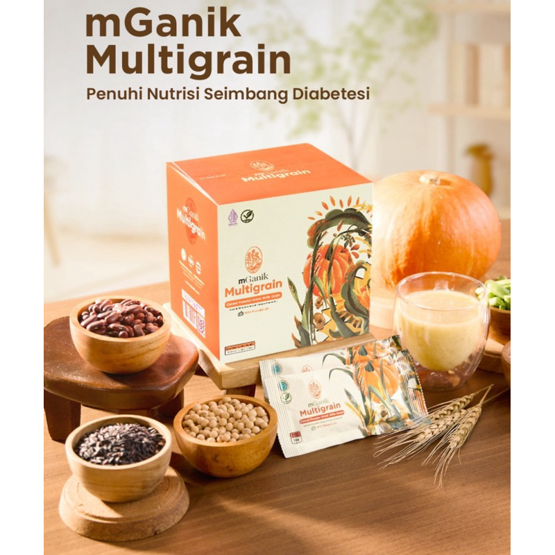 (BISA COD) MGANIK MULTIGRAIN MINUMAN SEREAL MULTIGRAIN CEGAH GULA DARAH DAN DIABETES