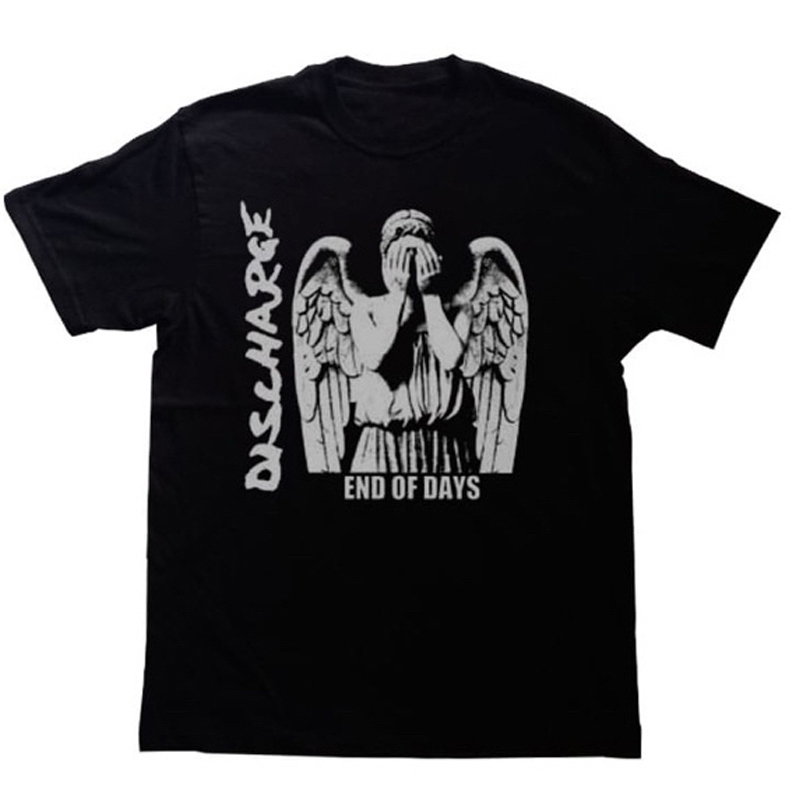 Kaos Discharge End Of Days Tshirt 100% Cotton Black | Shortsleeve & Longsleeve | Tangan Pendek & Tan