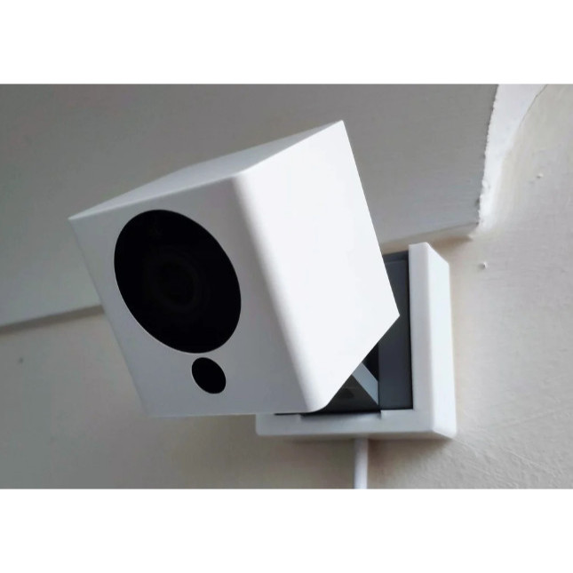 xiaomi xiaofang cctv wall bracket Wall mount holder - Putih, BRACKET CORNER kamera pengintai termura