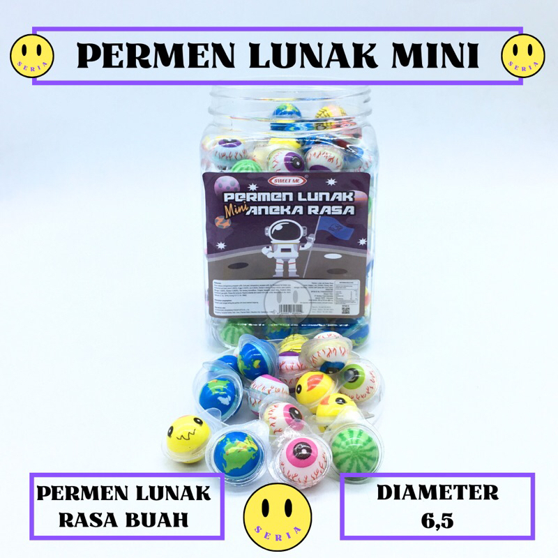 

Permen Lunak Mini 120 Pcs DSM JND Sweet Me Bulat Aneka Rasa Buah