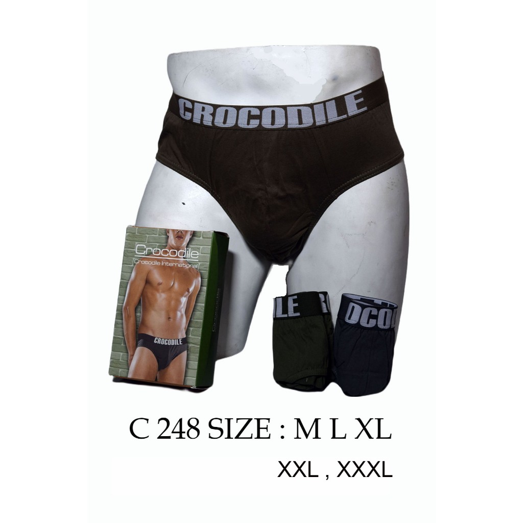 CROCODILE Celana Dalam 248 / Crocodile celana Dalam pria isi 3 per pack