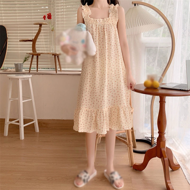 LILLY CREAM BAJU TIDUR DASTER KOREA BAJU TIDUR IMPORT PIYAMA IMPORT