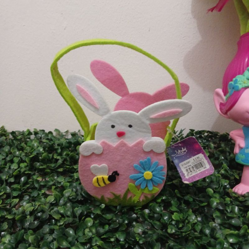 Tas Tangan Bahan Kain Flanel/ Handbag Telur Paskah