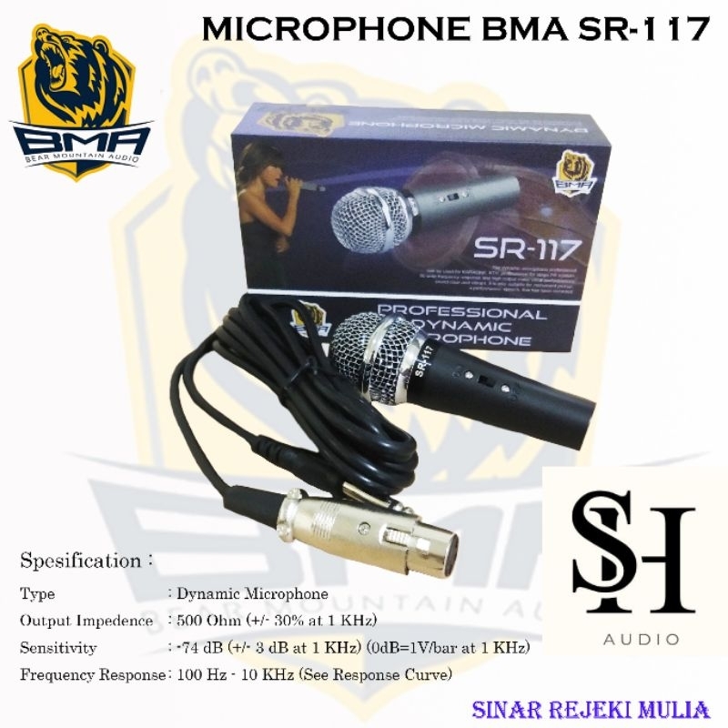 MIC BMA SR 117 Microphone BMA 117 Mic Kendang Mic Suara Dut