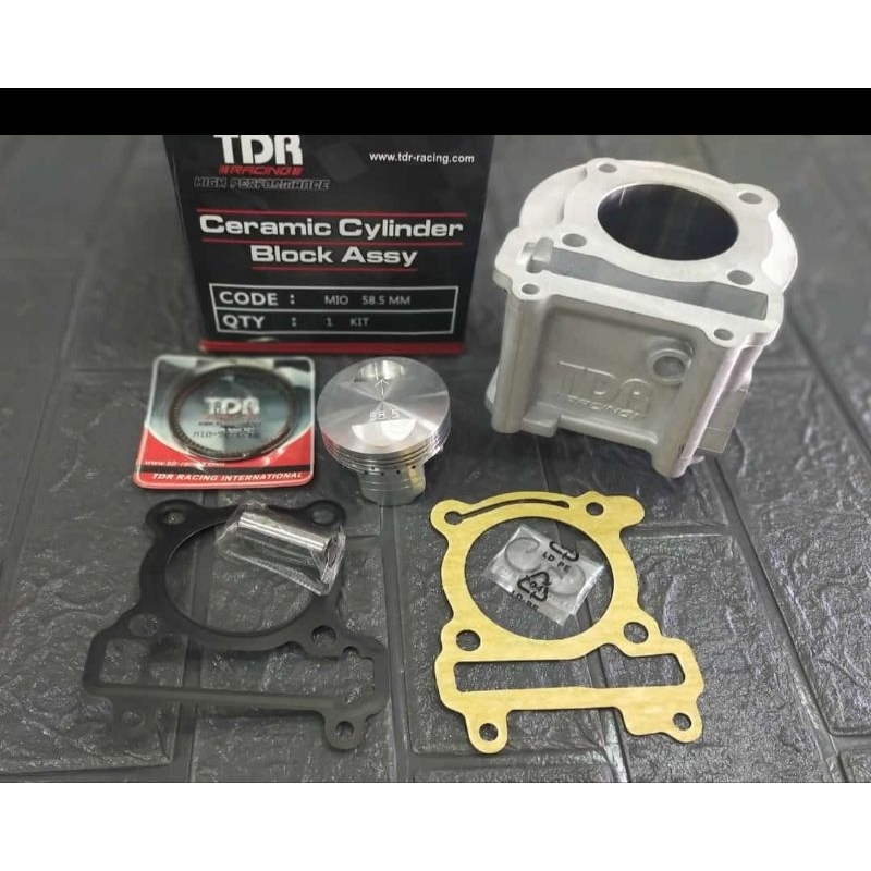 Blok cylinder Kit TDR Mio Nouvo 58.5mm Cramik forged Blok seher 58.5 Yamaha Mio sporty smile 150cc