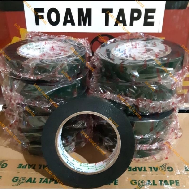 

Double Tape Perekat Busa Hijau / Double Tape Foam 1" (24mm×5M)