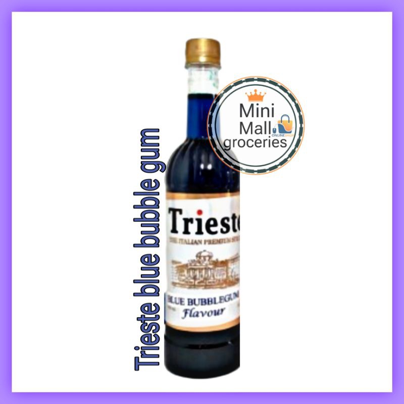 

syrup trieste blue bubblegum flavour 650ml / sirup trieste bubblegum